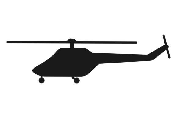 Download Flying Helicopter. Aircraft Black Icon. - Flying helicopter Collection
