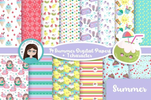 Download Summer Digital Paper - Premium Resources