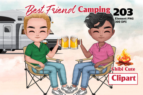 Download Camping Man Chibi Clipart - Premium Resources